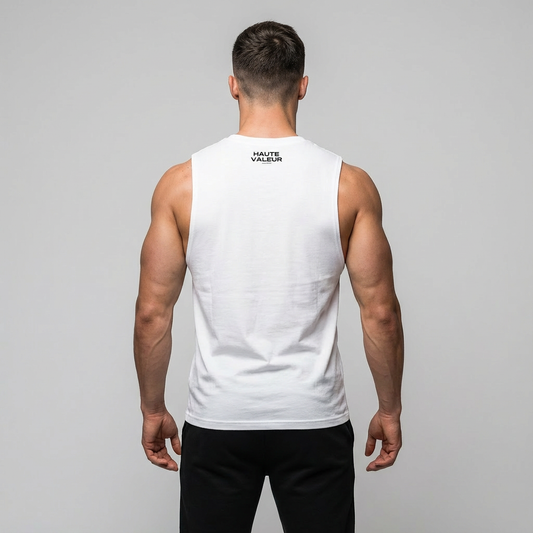 T-shirt Sans Manches AUDACE Inverser - Blanc