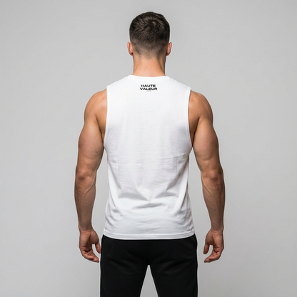 T-shirt Sans Manches AUDACE Inverser - Blanc