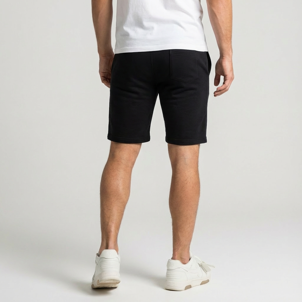 Short en molleton ALPHA - Noir