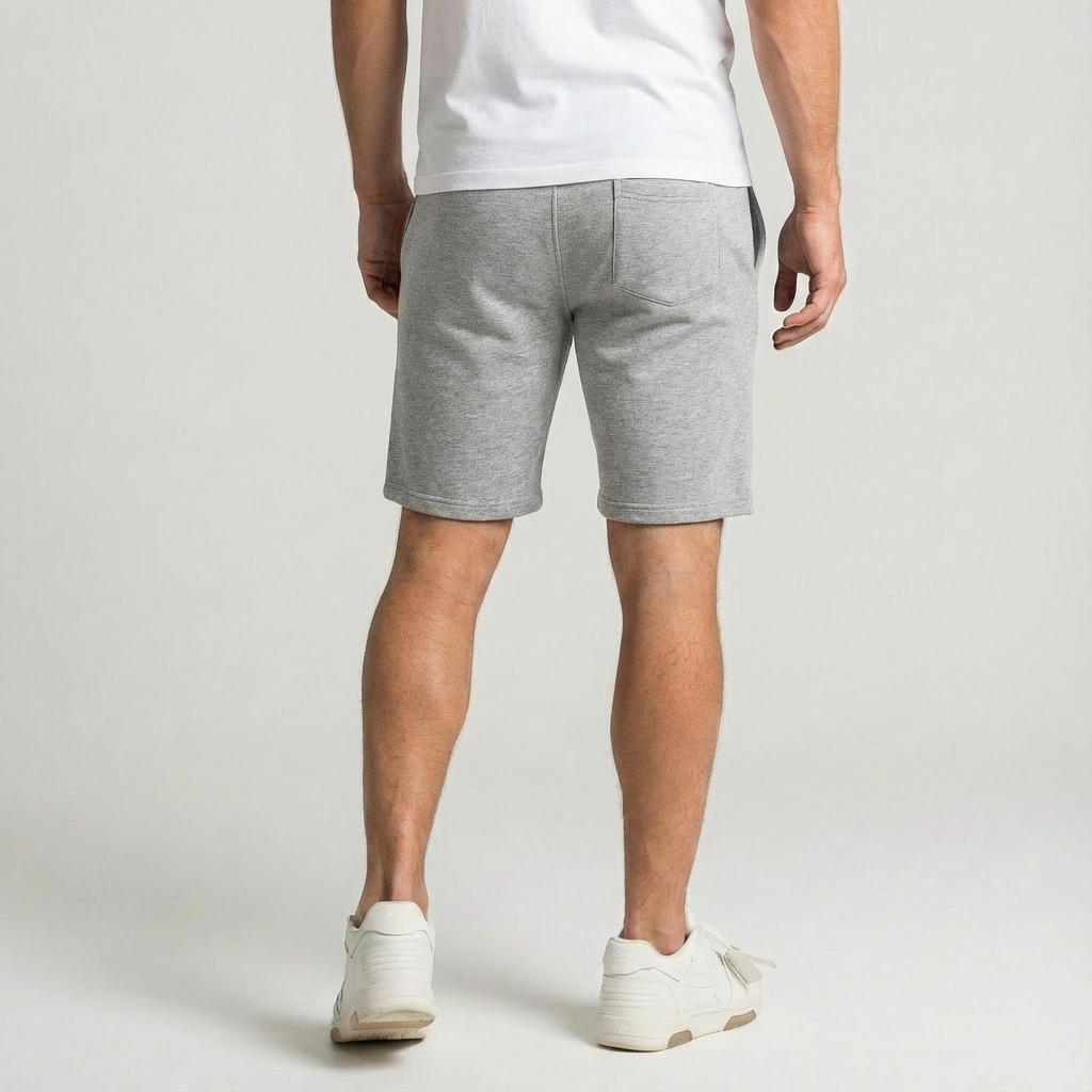 Short en molleton ALPHA Inverser - Gris Chiné