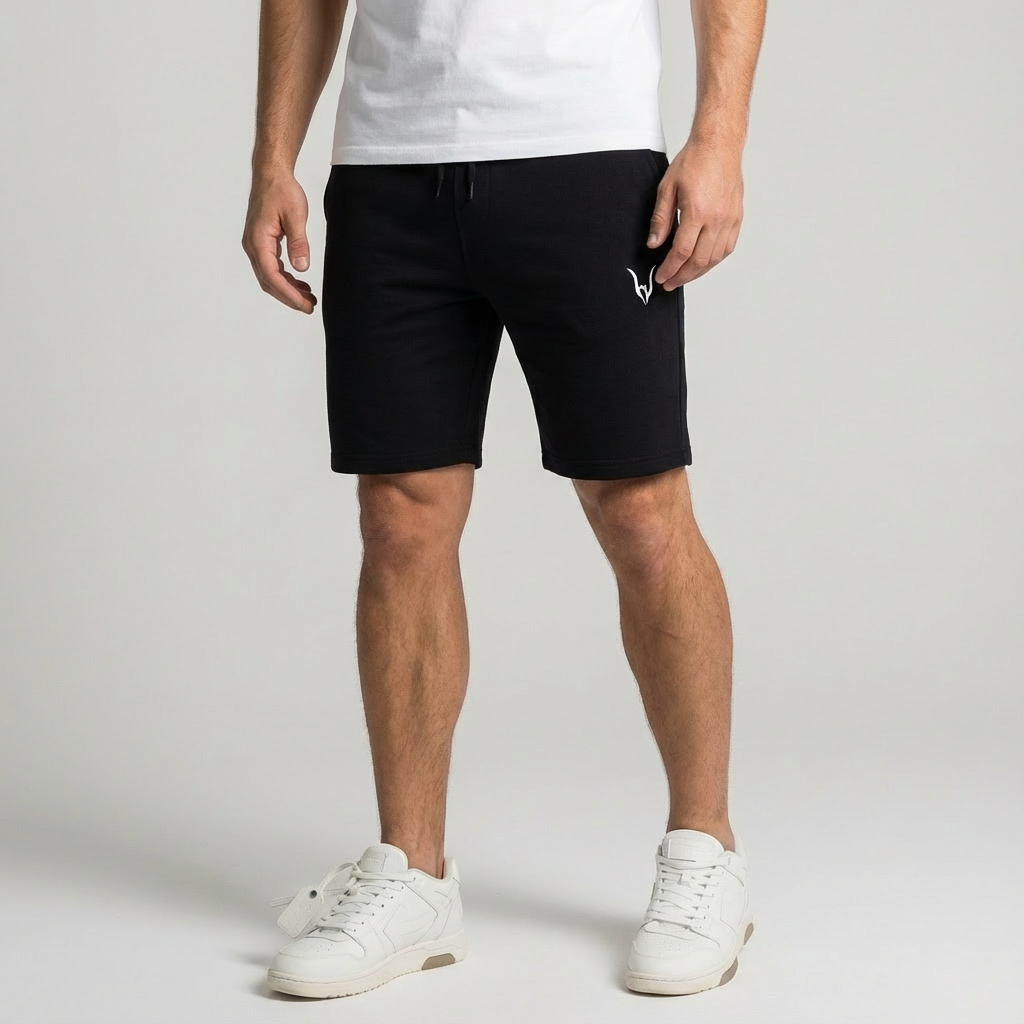 Short en molleton ALPHA - Noir