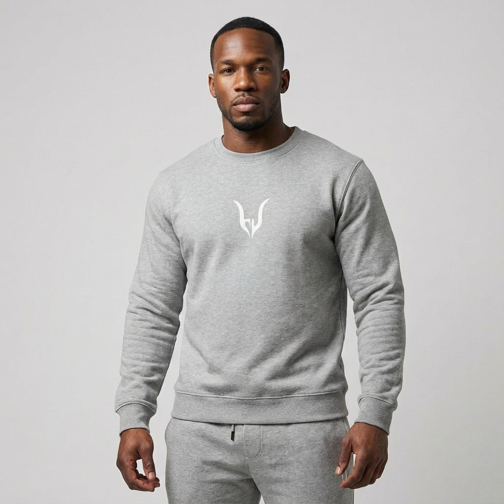 Sweat-shirt CLARTÉ - Gris Chiné