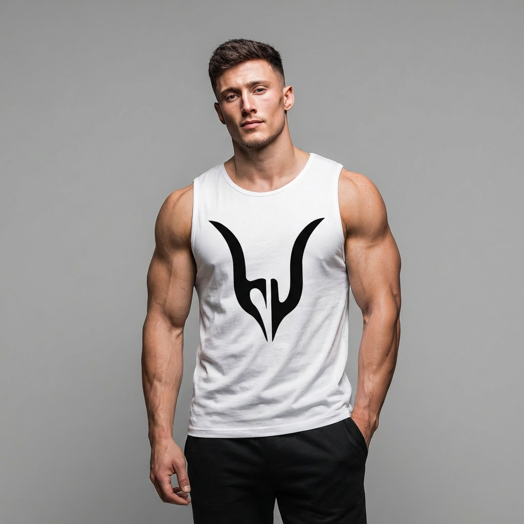 T-shirt Sans Manches AUDACE Inverser - Blanc